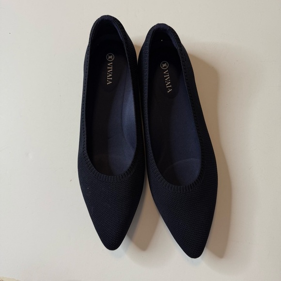 Women's Navy Blue  Flats - Picture 1 of 8